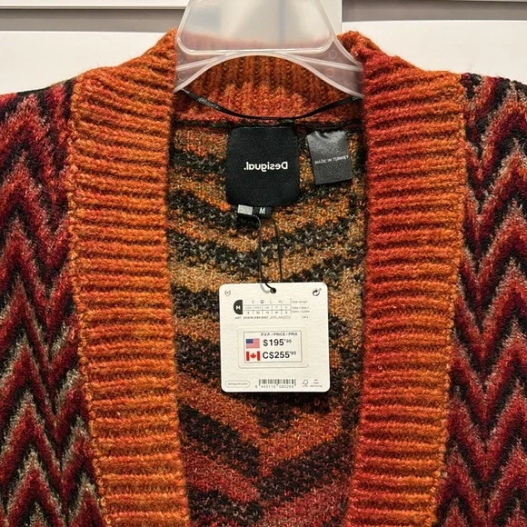 Desigual NWT Arezzo Heavy Gauge Jacket in a Acrylic/Polyester blend with pockets - Picture 4 of 10